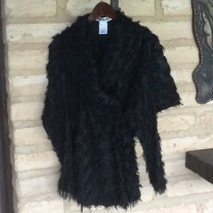 ISSEY MIYAKE BLACK TEXTURED LONG SLEEVE JACKET….